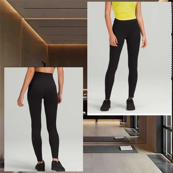 Lululemon Base Pace High-Rise Fleece Tight‎ 28" Black size 2 NWT - Picture 1 of 1